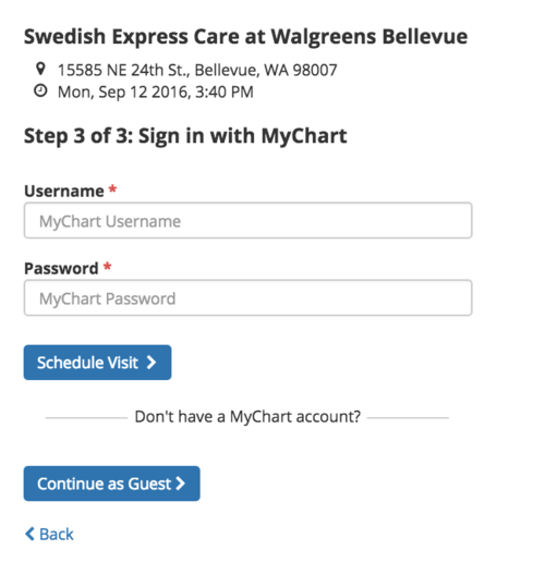 How do you sign up for the Swedish MyChart?